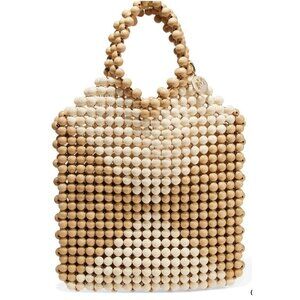 Rosantica Emi Beaded Tote w Pouch and Dust Bag